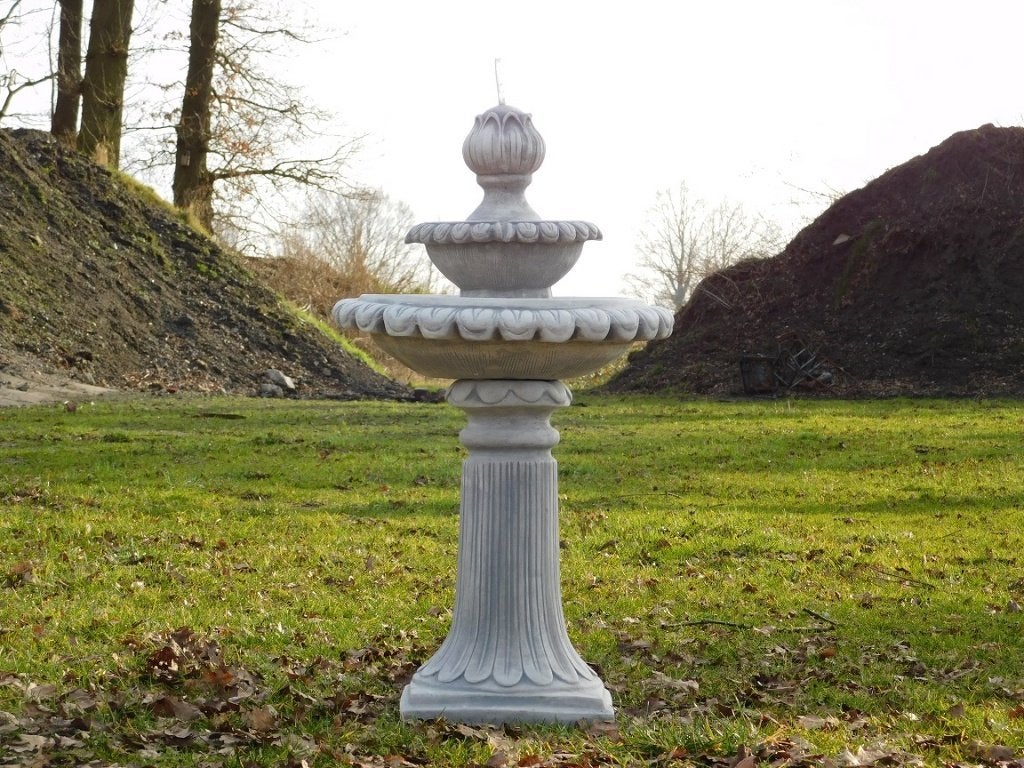 Sierlijke Fontein - 95 cm - Steen, Overige materialen, Fontein, ., Ophalen of Verzenden