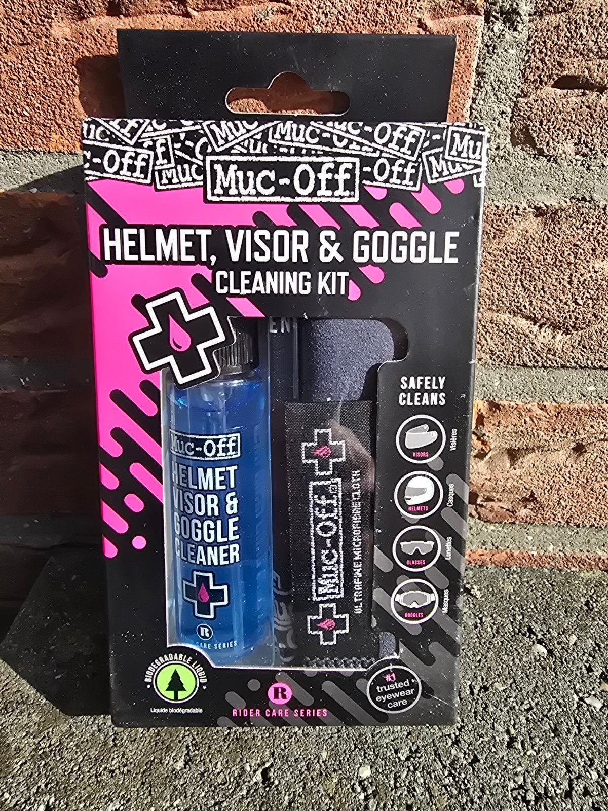 Muc-Off Helm, Vizier & Bril Reinigingskit, Ophalen of Verzenden, Nieuw