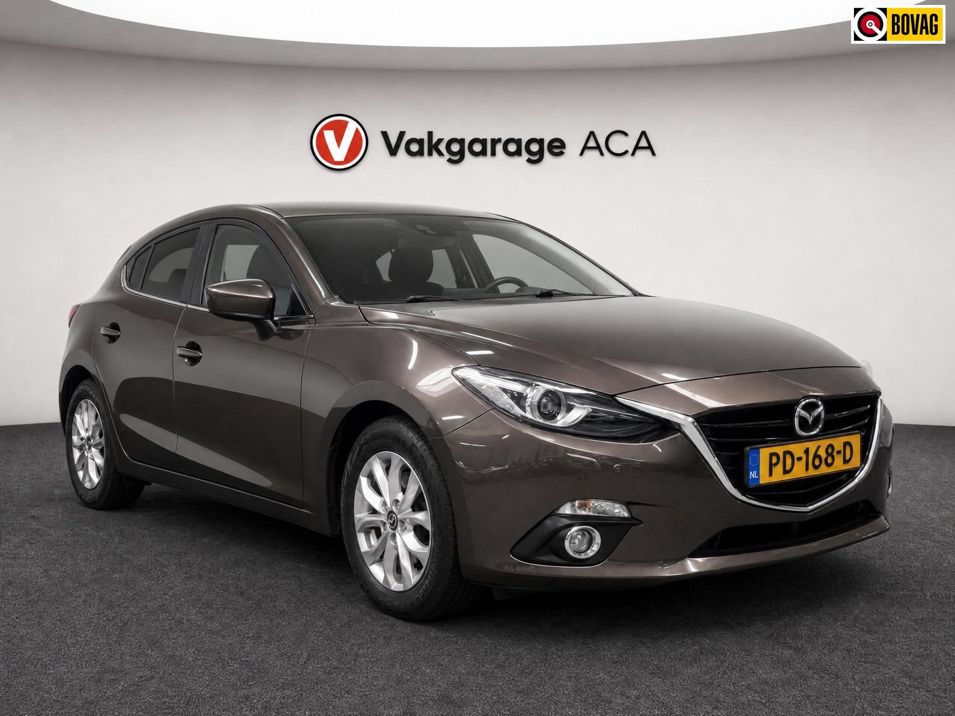 Mazda 3 2.0 TS+ // 117.000 km // NAVI // LEDER // CLIMA // T, Auto's, 1998 cc, Gebruikt, 4 cilinders, Bruin