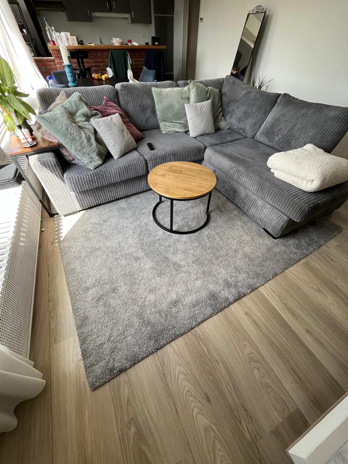 Vloerkleed - Grijs - 245x170 cm, Huis en Inrichting, Ophalen, Gebruikt, 150 tot 200 cm, 200 cm of meer