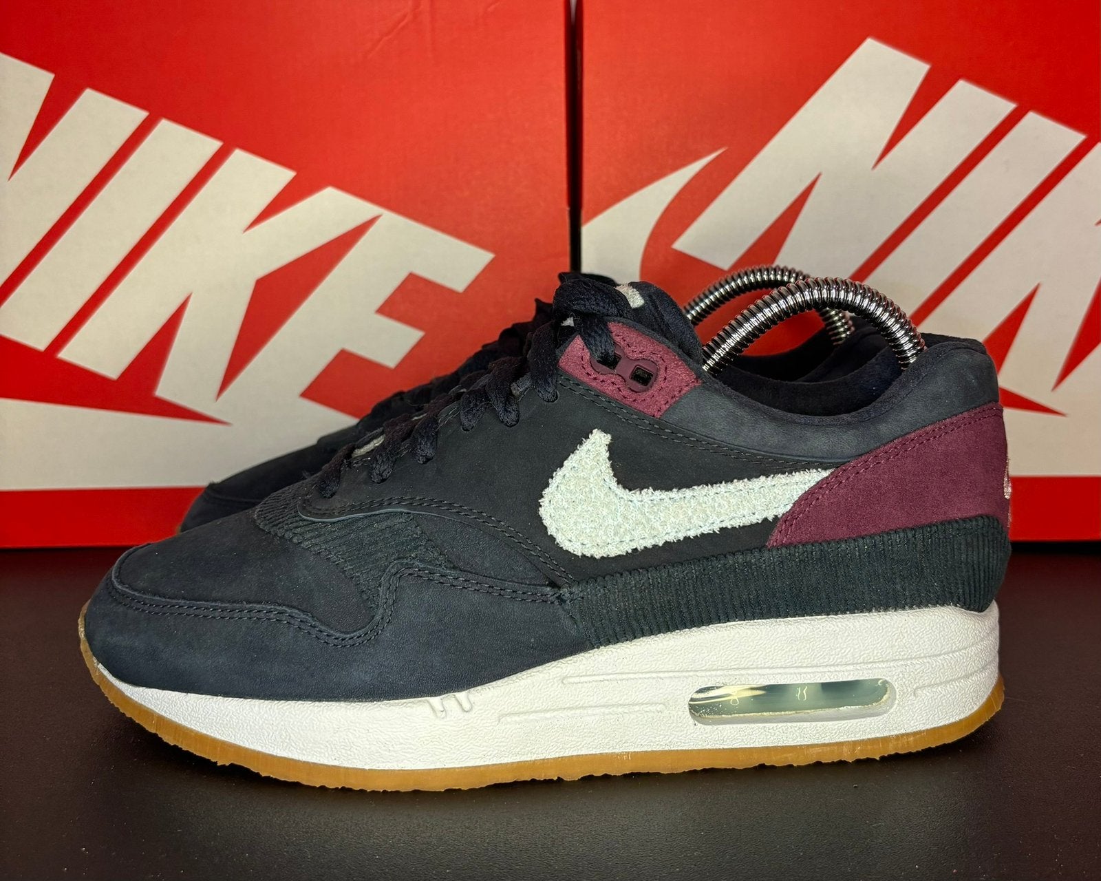 Nike Air Max 1 Crepe Dark Obsidian mt. 39, Blauw, Ophalen of Verzenden, Sneakers of Gympen, Zo goed als nieuw