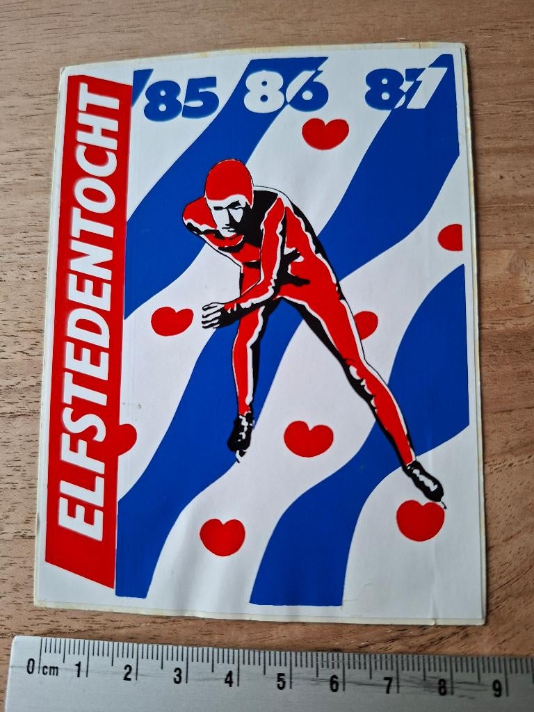 Sticker elfstedentocht, Ophalen of Verzenden, Zo goed als nieuw, Sport