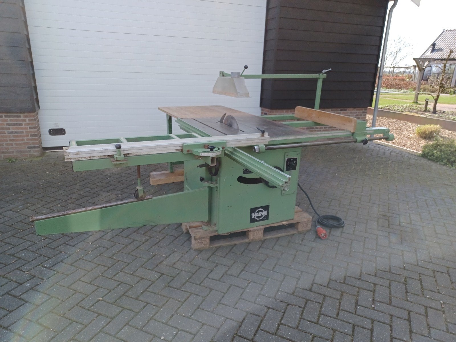 professionele harwi zaagmachine zaagtafel cirkelzaag, Doe-het-zelf en Verbouw, Gereedschap | Zaagmachines, Ophalen, Gebruikt
