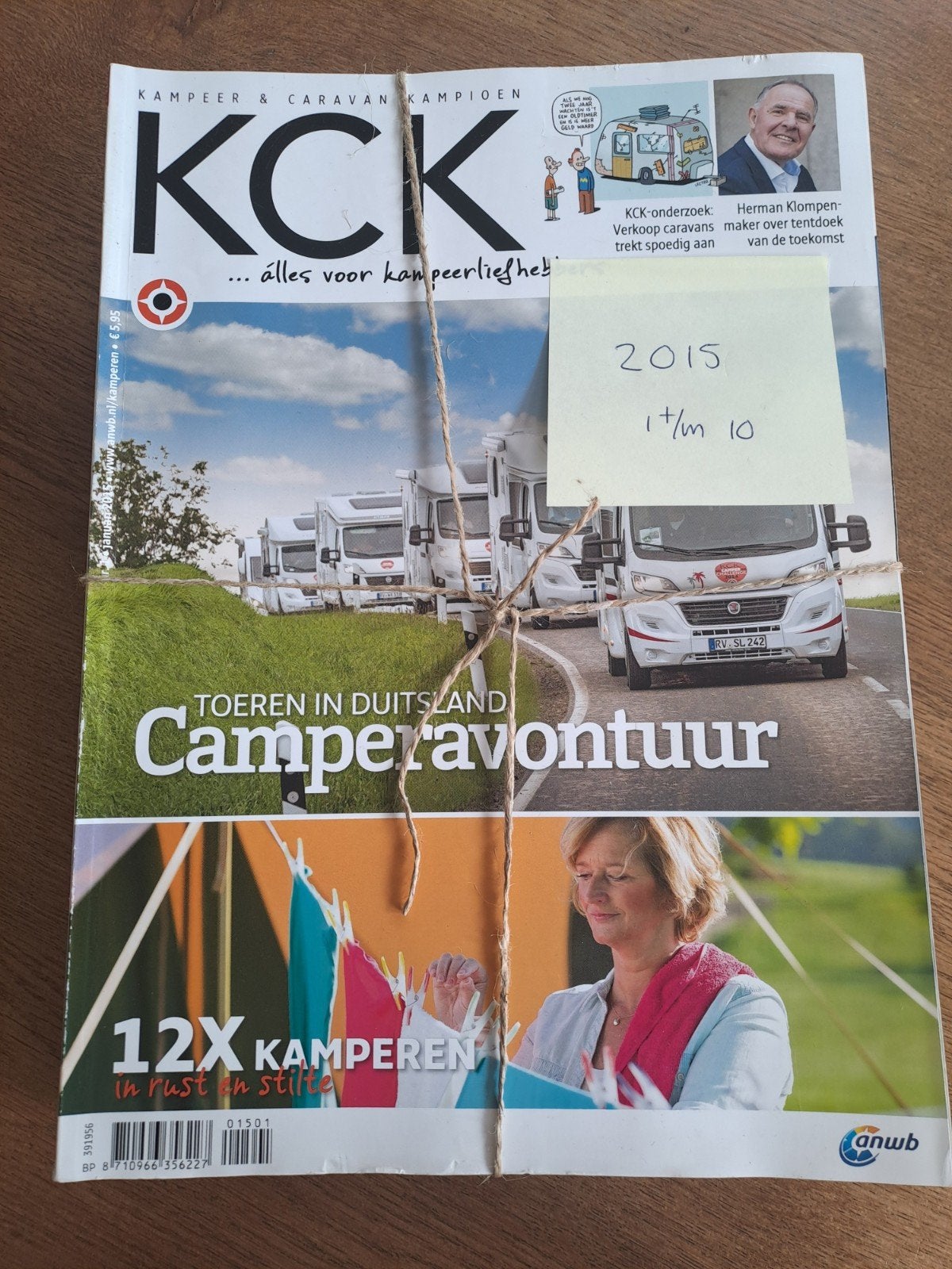 KCK Kampeer & Caravan Kampioen tijdschriften 2015 (1 t/m 10), Ophalen of Verzenden, Gelezen