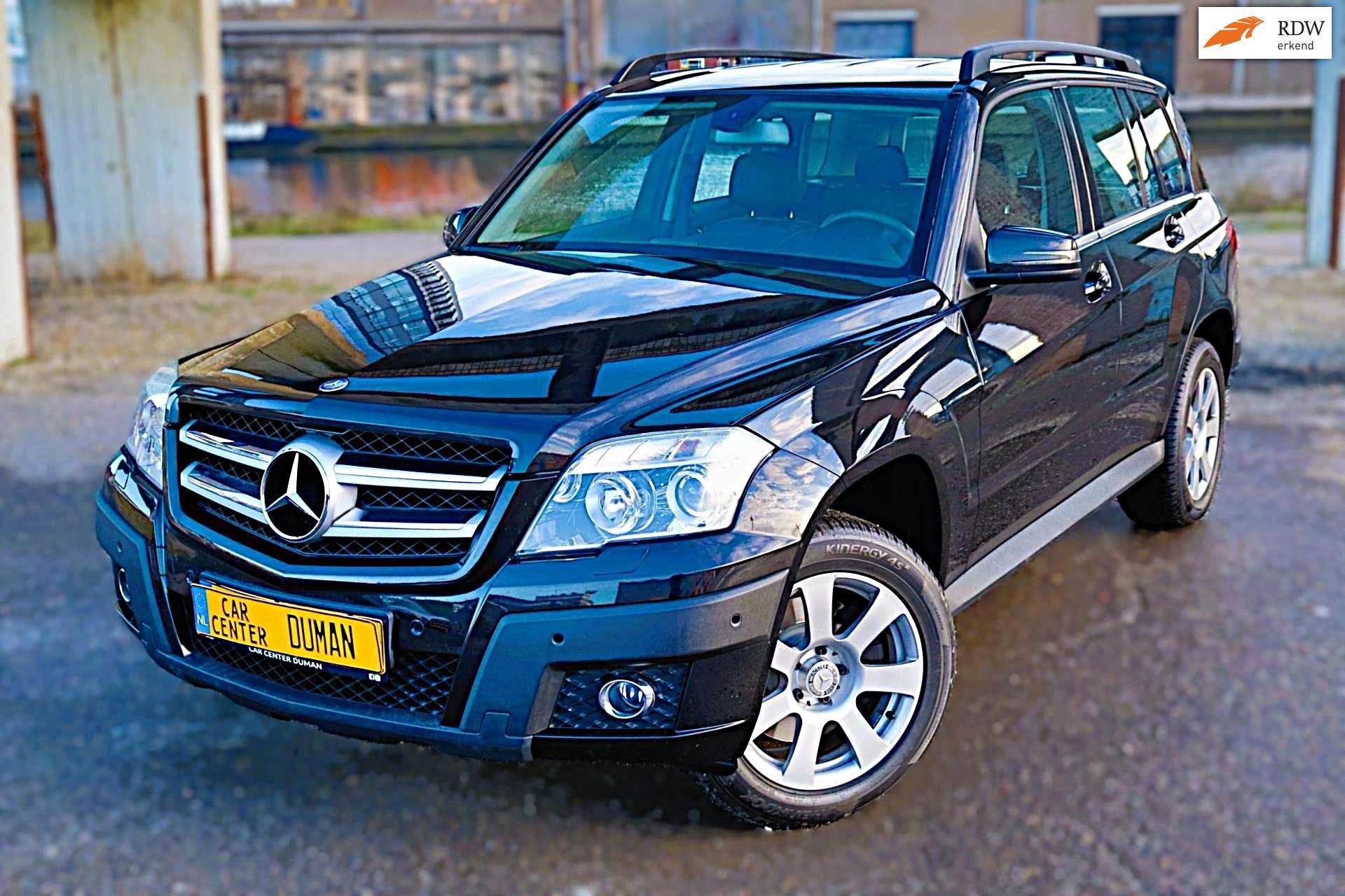 Mercedes-Benz GLK-klasse 280 4-Matic Leer Navi Cruise Clima, Auto's, Automaat, Gebruikt, Zwart, 2000 kg
