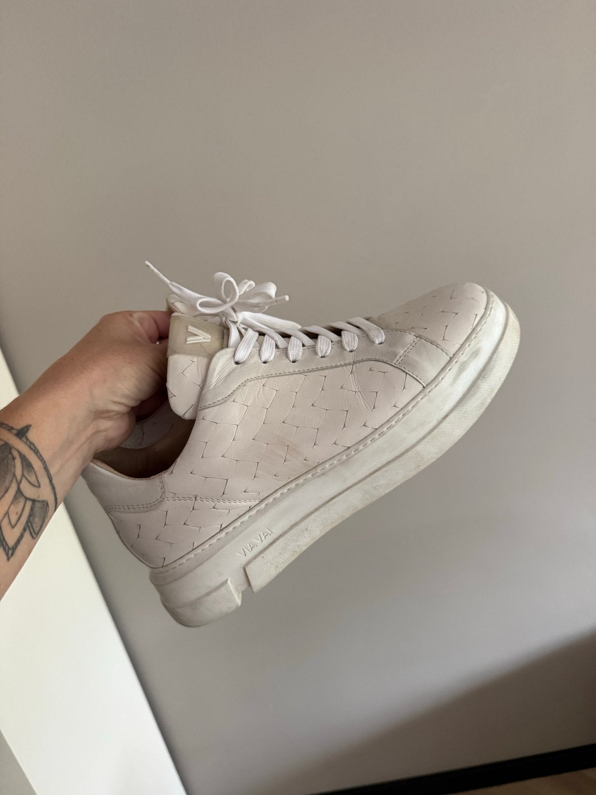 VIA VAI Sneakers - Maat 40 - Beige, Kleding | Dames, Ophalen of Verzenden, Gedragen, Beige, Sneakers of Gympen