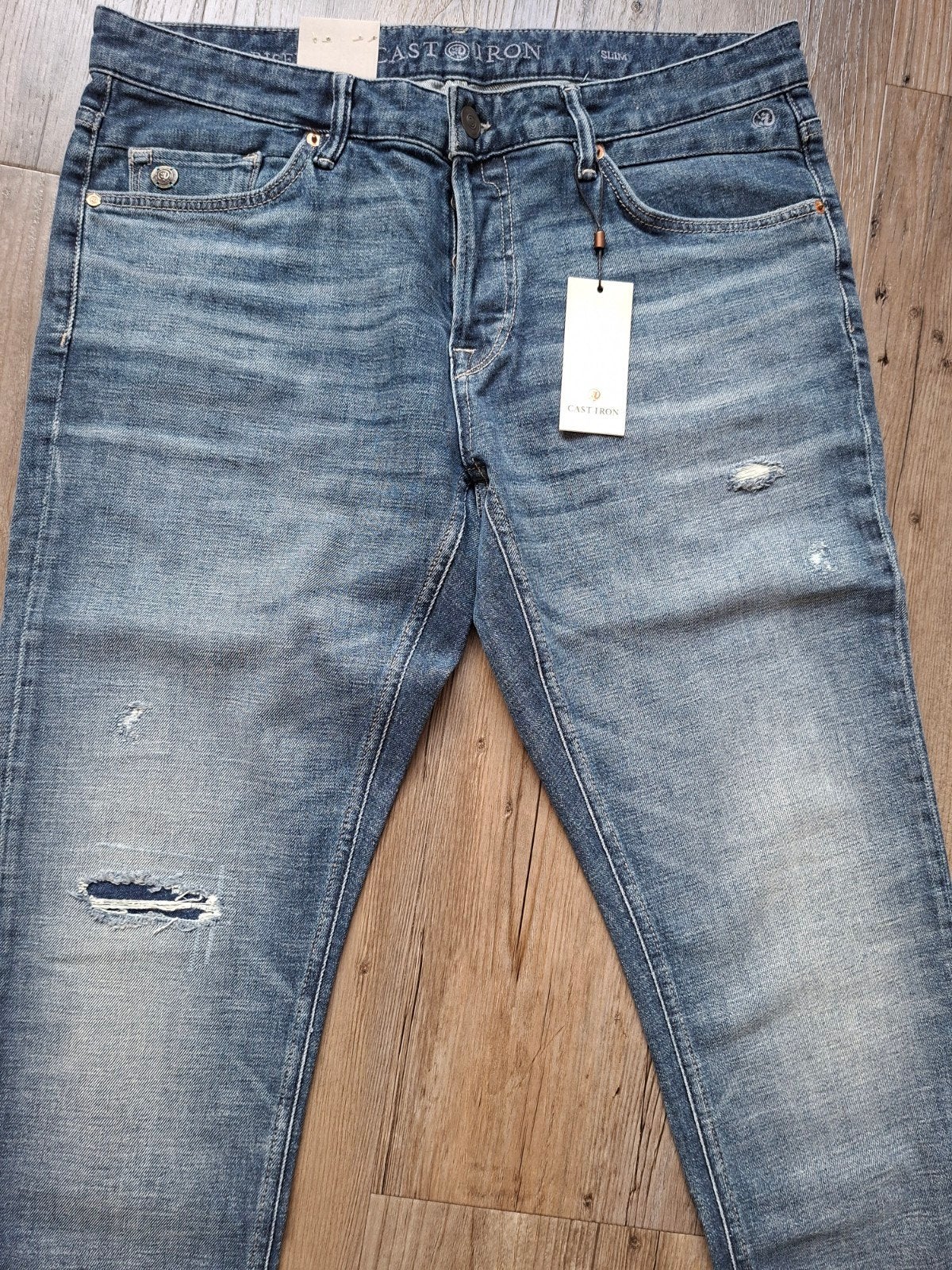 CAST IRON Riser slimfit jeans W36 L34 3 voor €149,95, W36 - W38 (confectie 52/54), Blauw, Nieuw, Ophalen of Verzenden