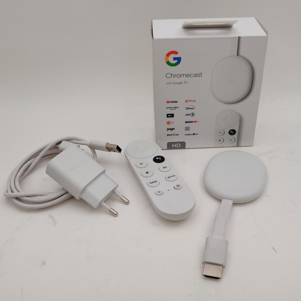 Google Chromecast HD met afstandsbediening en doos €69.99, G, G, G, Ophalen of Verzenden