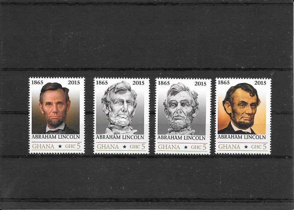Ghana Abraham Lincoln, Ophalen of Verzenden, Overige landen, Postfris