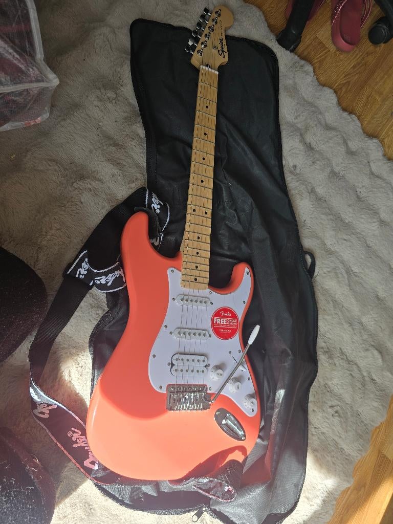 Squier Sonic Stratocaster HSS elektrische gitaar, Ophalen, Zo goed als nieuw, Solid body, Overige merken