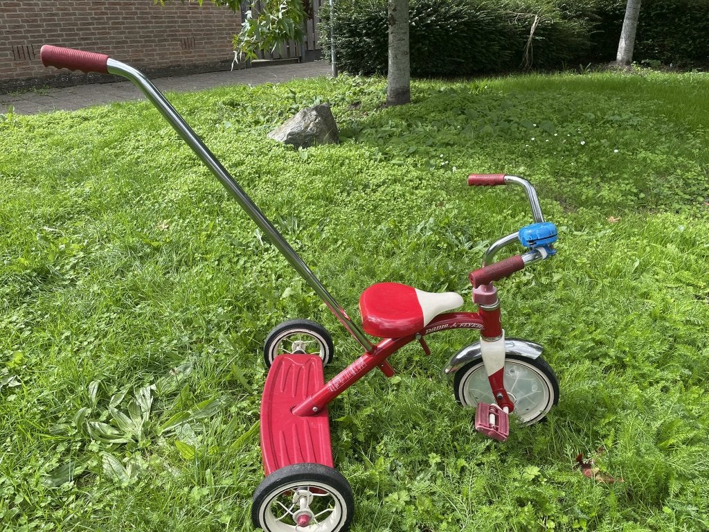 Winter Radio Flyer Klassieke driewieler met duwstang, Fietsen en Brommers, Ophalen, Gebruikt, Radio Flyer, Duwstang