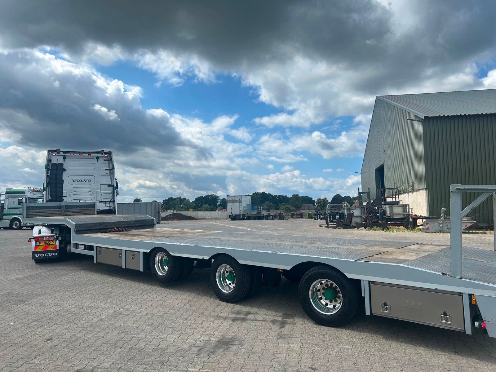 Te koop Lin trailer semi dieplader, Auto diversen, Ophalen of Verzenden, Gebruikt