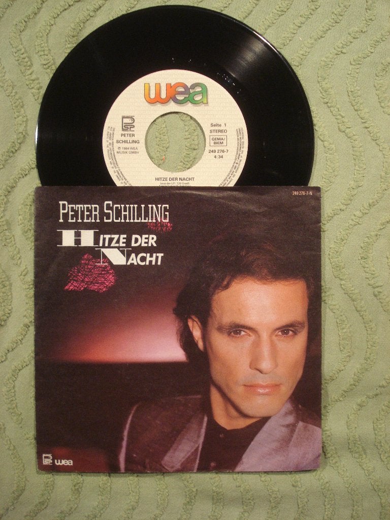 Peter Schilling 7" Vinyl Single: ‘Hitze der Nacht’ (D), Ophalen of Verzenden, Zo goed als nieuw, 7 inch, Pop