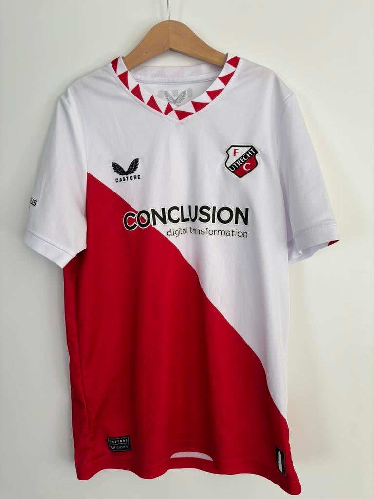 FC Utrecht kids shirt maat 164, Ophalen of Verzenden, Zo goed als nieuw, Jongen of Meisje, Shirt of Longsleeve