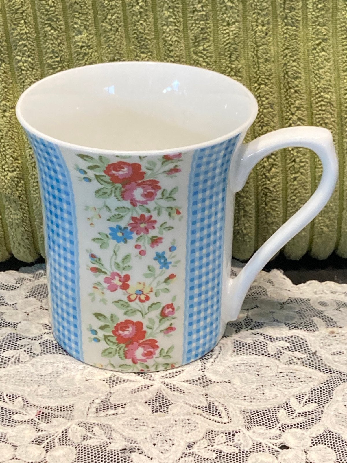 Beker, mok, Cath Kidston, blauw (070726), Huis en Inrichting, Gebruikt, Ophalen of Verzenden, Overige stijlen, Kop(pen) en/of Schotel(s)