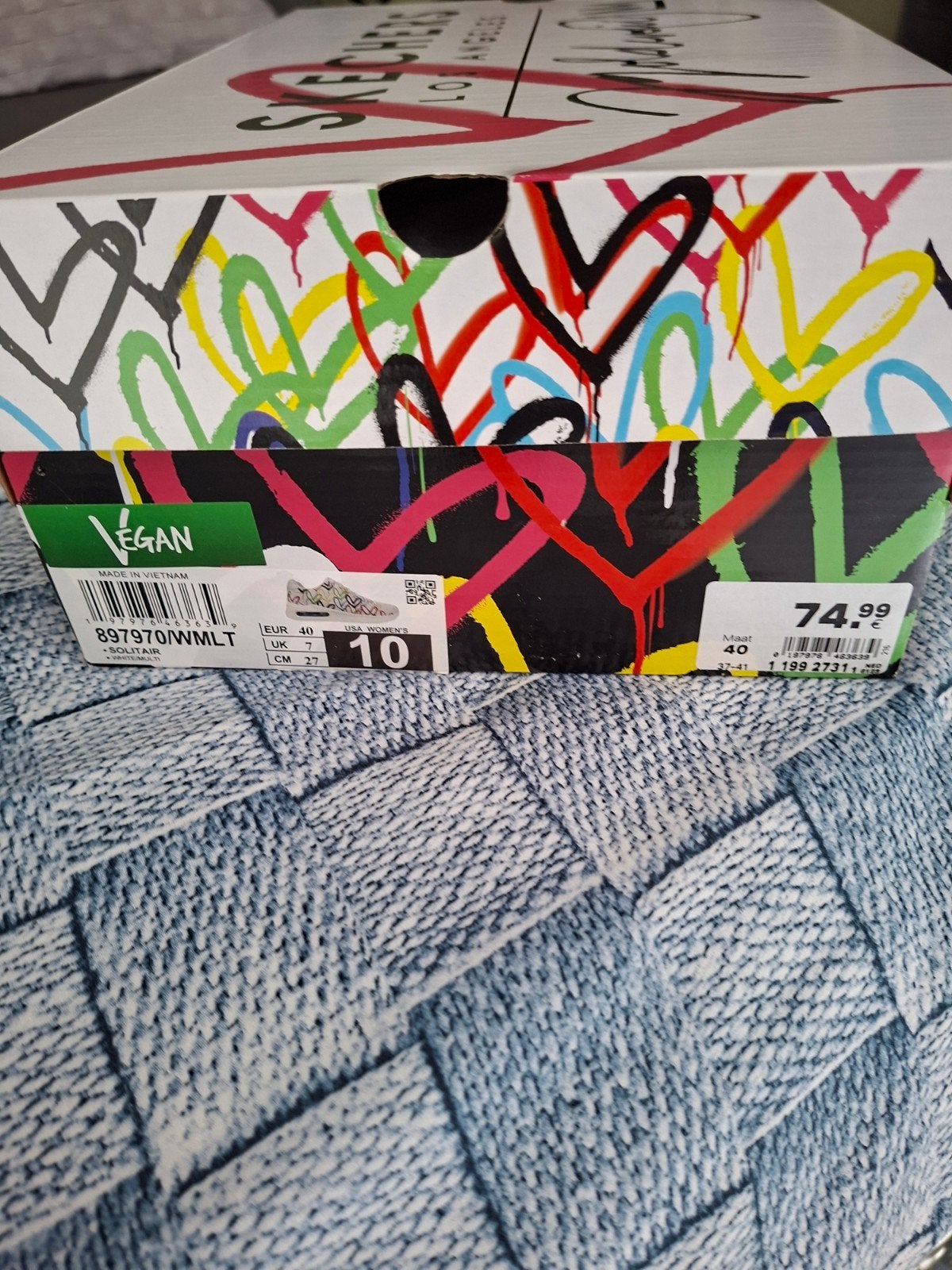 Skechers Vegan Sneakers Maat 40 Nieuw in Doos, Kleding | Dames, Schoenen, Skechers, Wit, Nieuw, Ophalen of Verzenden