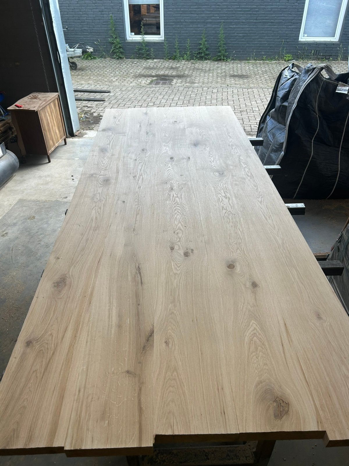 Eiken tafel, panelen te koop. 250x100x4cm