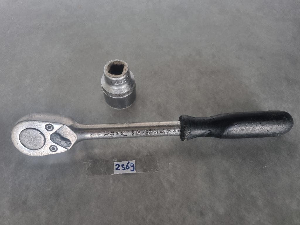 Hazet handratel plus dop 27, Ophalen of Verzenden, Gebruikt