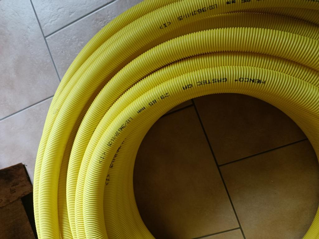 Henco gas 26x3 met mantel 45 meter, Ophalen, Overige materialen, 6 meter of meer, Overige typen