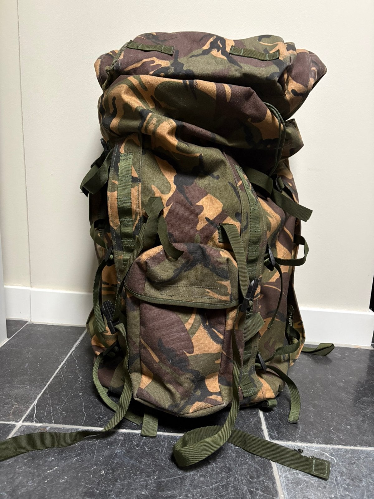 Britse militaire PLCE Bergen Long Back DPM rugzak 100L, Overige merken, 40 cm of meer, Ophalen of Verzenden, Zo goed als nieuw