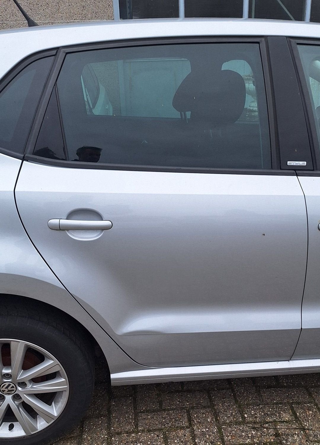 Deur Portier VW Polo 6R 6C rechts achter compleet kleur LA7W, Gebruikt, -, -, Ophalen of Verzenden