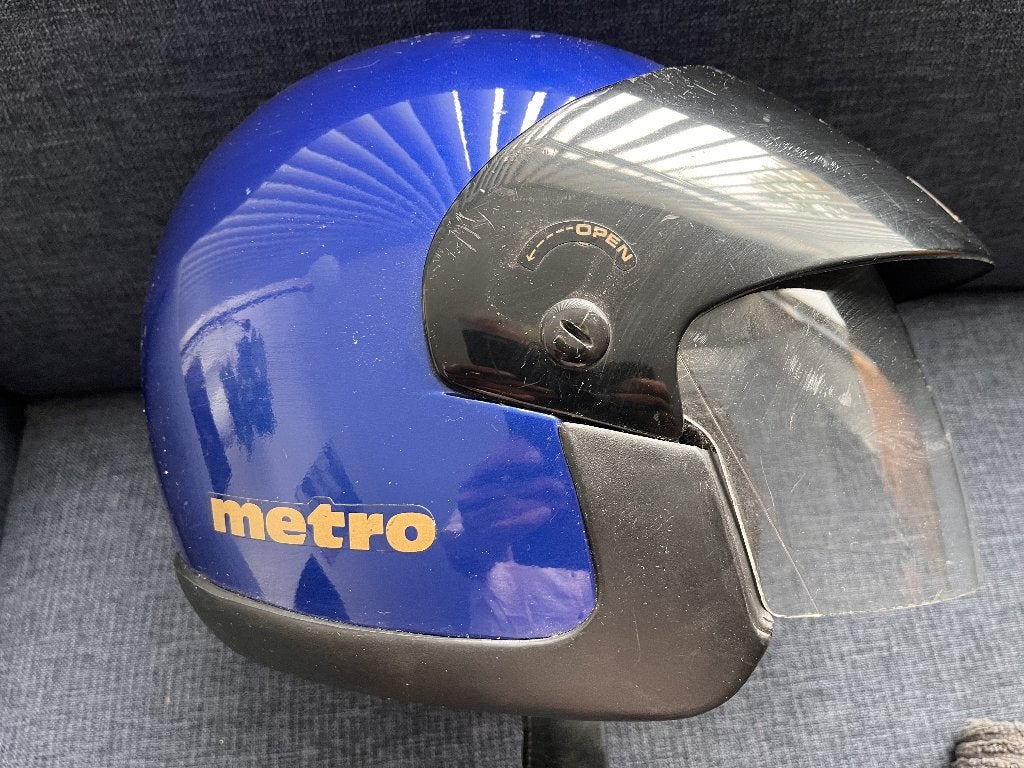 Motorhelm Bayard XL blauw, Overige merken, Heren, Ophalen of Verzenden, Tweedehands
