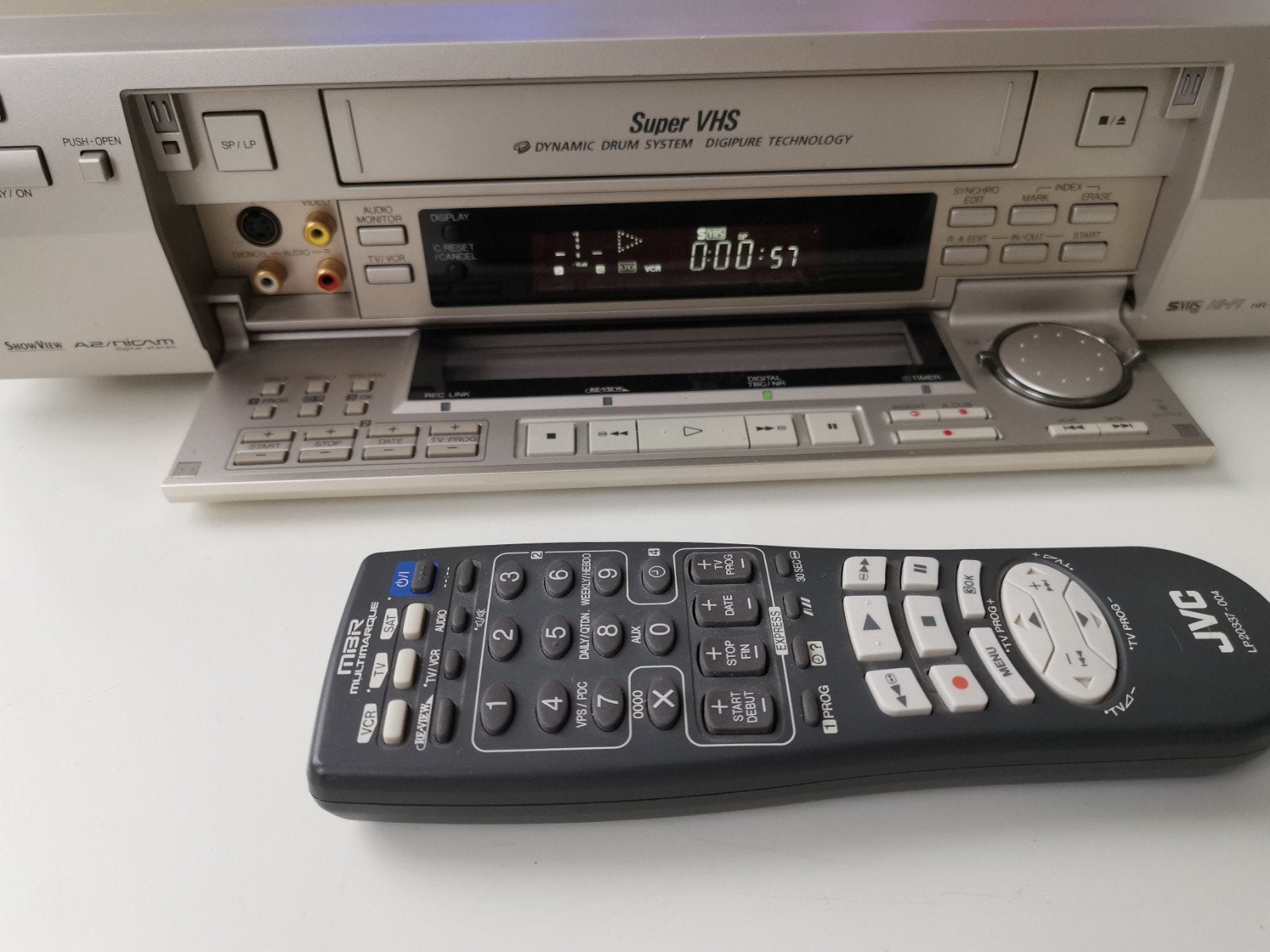 JVC HR-S9600 Super VHS Videorecorder met Afstandsbediening, Ophalen of Verzenden