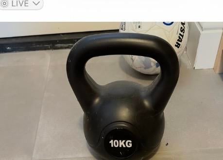 Kettlebell 10KG, Sport en Fitness, Ophalen, Zo goed als nieuw, Armen, Kettlebell