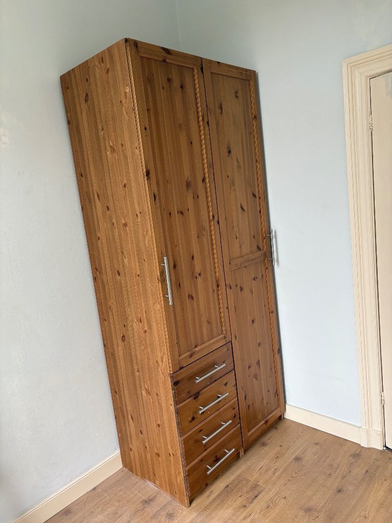 Opberg/kleding Kasten, Huis en Inrichting, Ophalen, Gebruikt, Hout look
