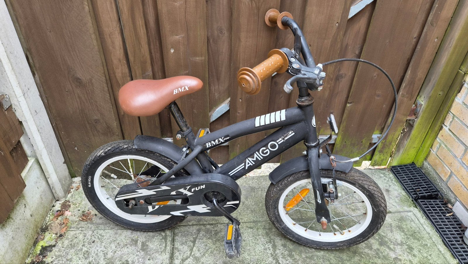 Amigo BMX fun kinderfiets 12inch, Ophalen, Terugtraprem, Gebruikt, Staal