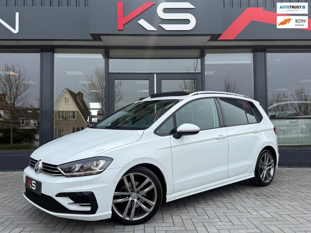 Volkswagen Golf Sportsvan 1.4 TSI Highline R Line Pano DSG C, Stof, Gebruikt, 150 pk, Wit