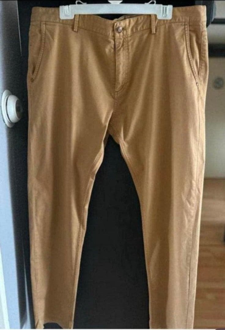 Massimo Dutti mooi bruine slimfit dames pantalon mt 50 ZGAN, Ophalen of Verzenden, Zo goed als nieuw, Maat 48/50 (M), Bruin