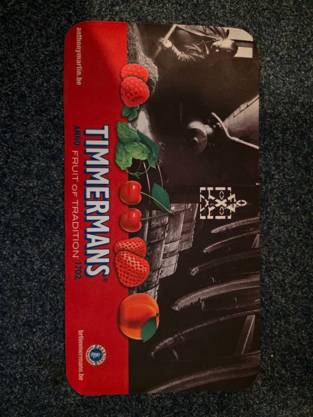 Officiële Brouwerij Timmermans Barlooper / Barmat, Ophalen of Verzenden, Nieuw, Overige merken