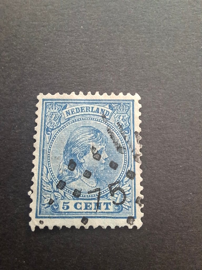 NVPH 35 Puntstempel 75 Meppel, Postzegels en Munten, Postzegels | Nederland, Verzenden, T/m 1940, Gestempeld