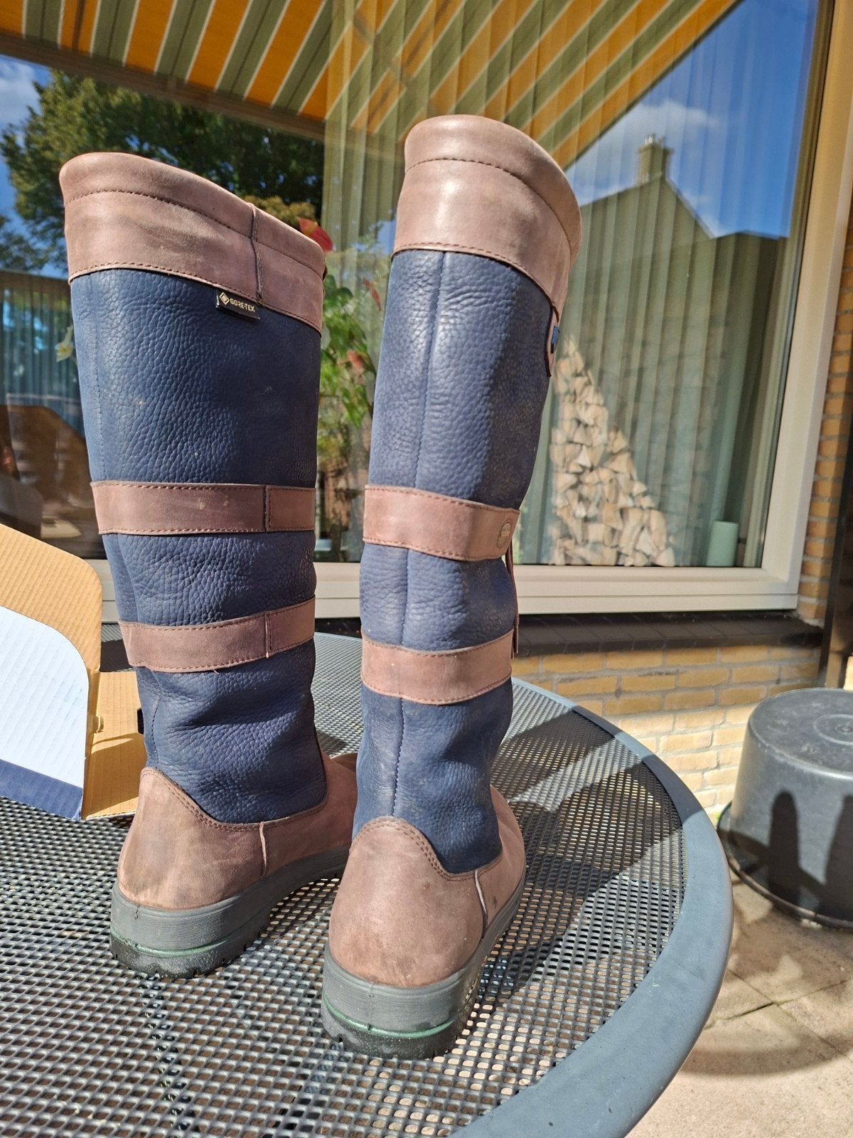 dubarry dames laarzen navy/brown maat 37, Hoge laarzen, Bruin, Zo goed als nieuw, Ophalen
