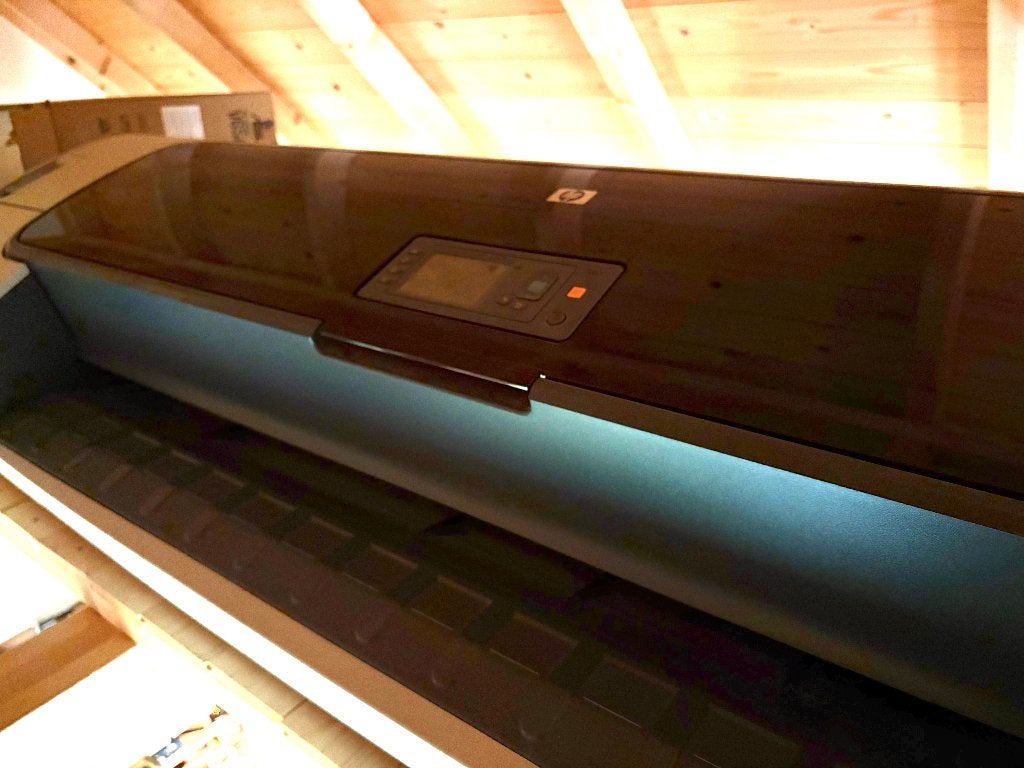 HP Designjet T1100 - 44 inch (A0), Computers en Software, Ophalen, Gebruikt, Kleur printen, Printer
