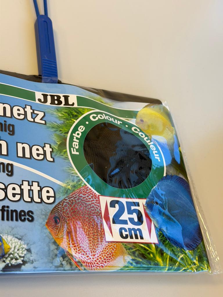 JBL Fijnmazig Schepnet XL groot 25 cm Aquarium Visnet Zwart, JBL, Nieuw, Ophalen of Verzenden, H
