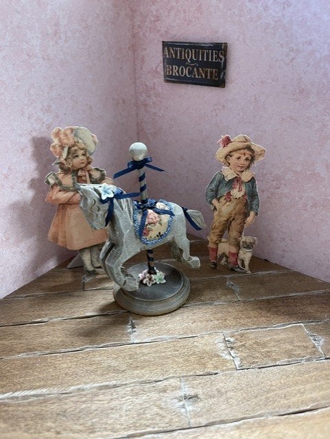 poppenhuis brocante paardje, Ophalen of Verzenden, Nieuw, Poppenhuis