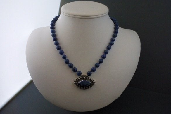 LAPIS LAZULI ketting/oorhanger-set, Sieraden, Tassen en Uiterlijk, Kettingen, Blauw, Nieuw, Ophalen of Verzenden, Met edelsteen