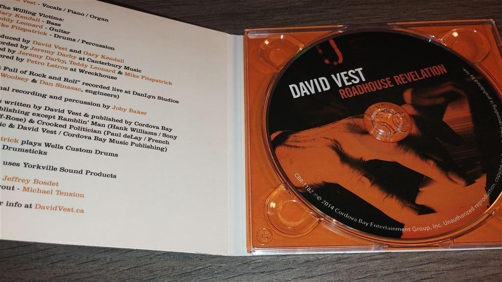 David Vest ‎– Roadhouse Revelation, Ophalen of Verzenden, 1980 tot heden, Gebruikt, Jazz