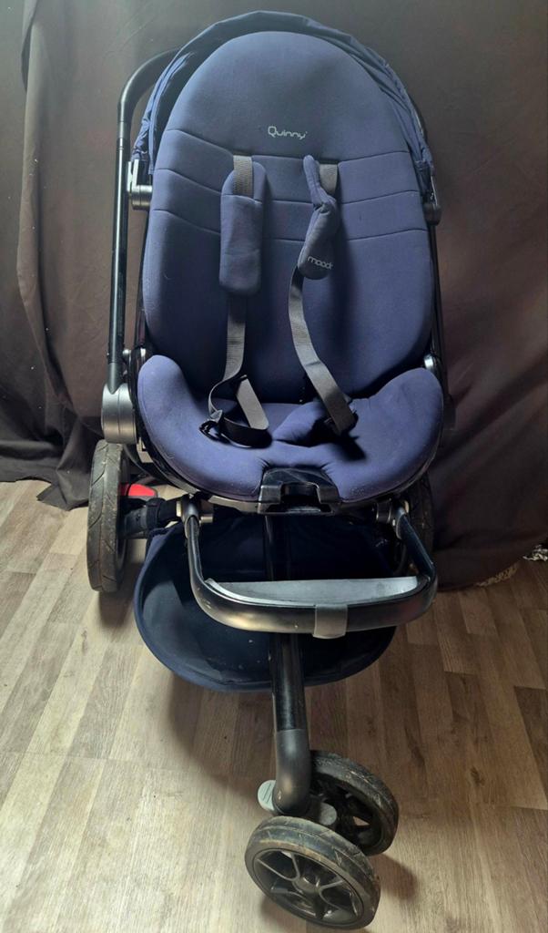 Quinny Moodd Kinderwagen Donkerblauw - Goede Staat, Ophalen