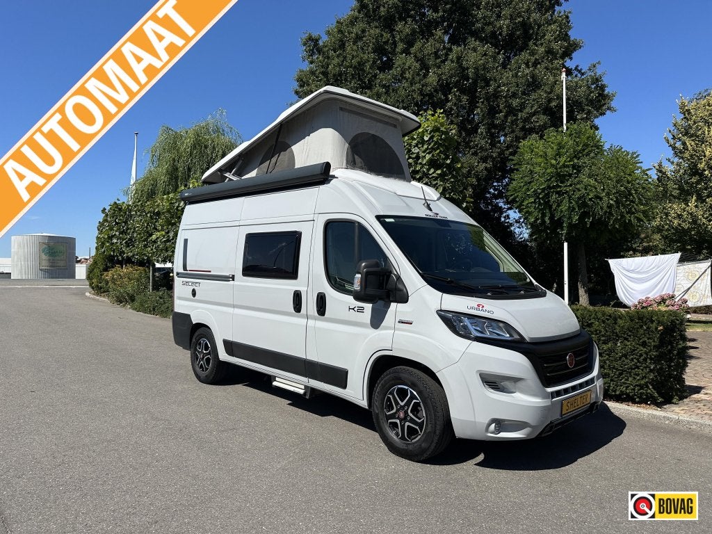 Roller Team Livingstone K2 540 Automaat + Hefdak, Caravans en Kamperen, Campers, Buscamper of Camperbus, Ringverwarming, Fiat