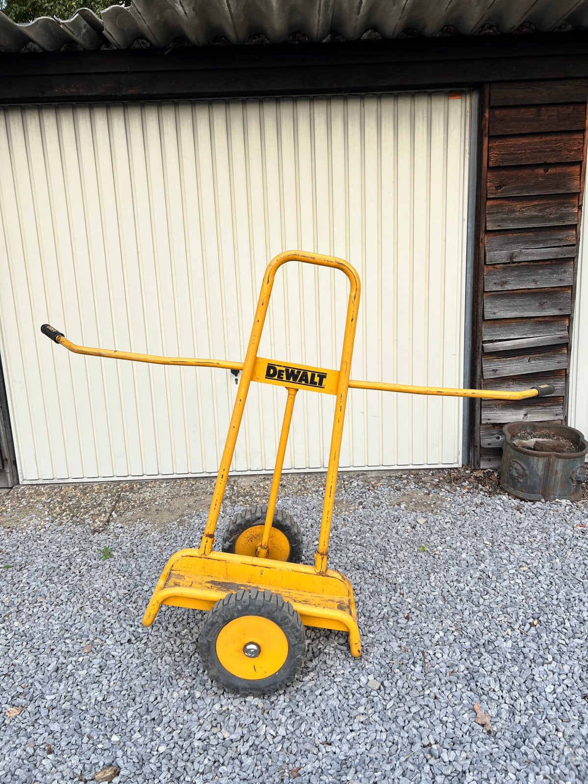 Gipsplaten bouwplaten transport kar dewalt, Doe-het-zelf en Verbouw, 100 liter of meer, Ophalen, Gebruikt, Transportkar
