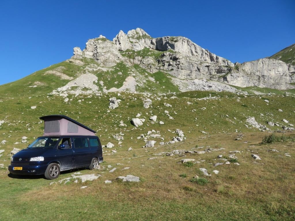 Volkswagen T4 TDI 2.5 5 cil. 2003 Blauw, Auto's, Voorwielaandrijving, Stof, Overige modellen, 197 €/maand