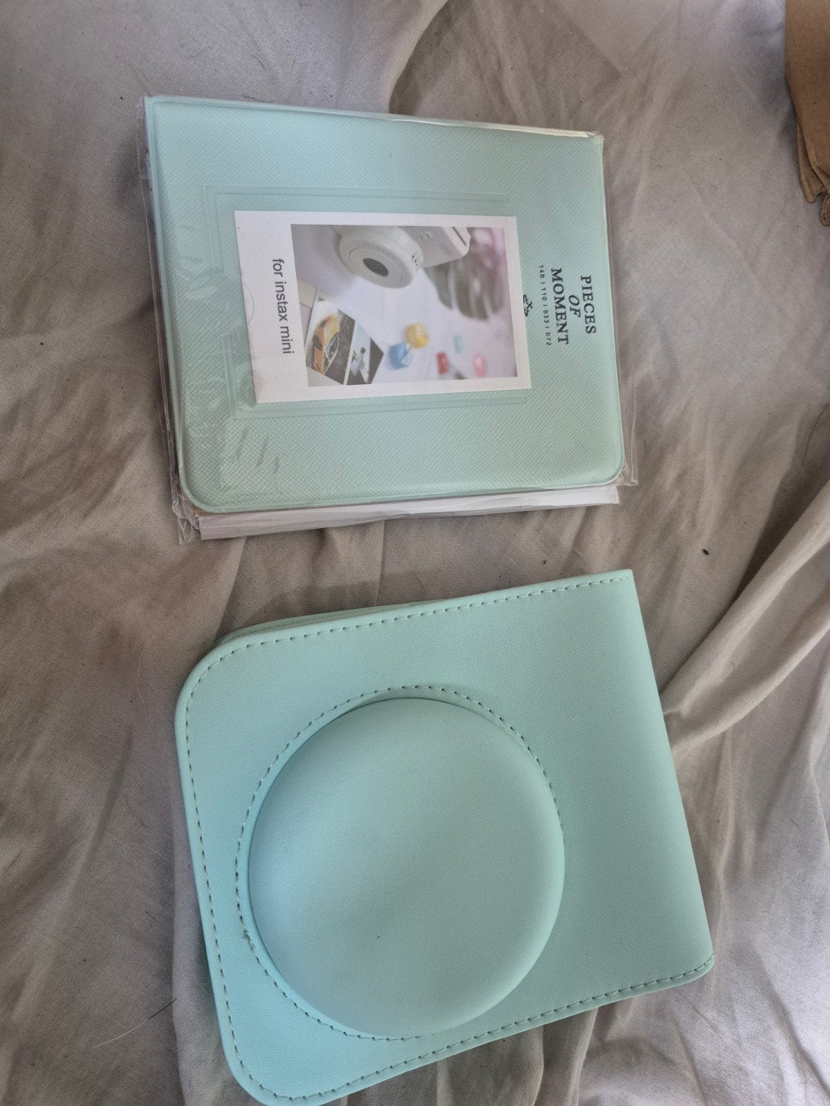 Instax Mini Camera Hoesje en Fotoalbum - Mintgroen, Hoes, Groen, Ophalen, Overige merken