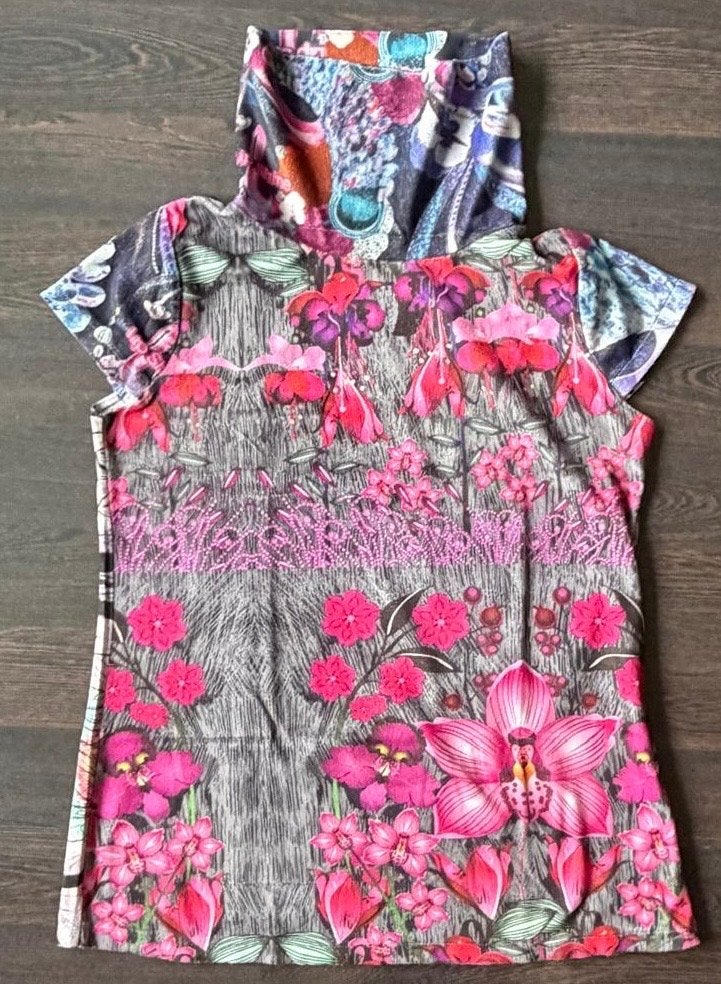 Custo Barcelona lang shirt maat 4 Spaans/38-40, Kleding | Dames, Maat 38/40 (M), Meerkleurig, Ophalen of Verzenden, Zo goed als nieuw
