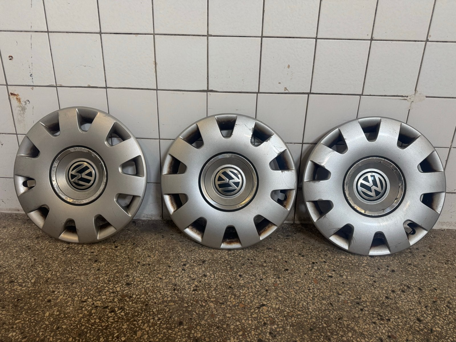 3 x 15 Inch originele Volkswagen wieldoppen, Ophalen of Verzenden, Gebruikt