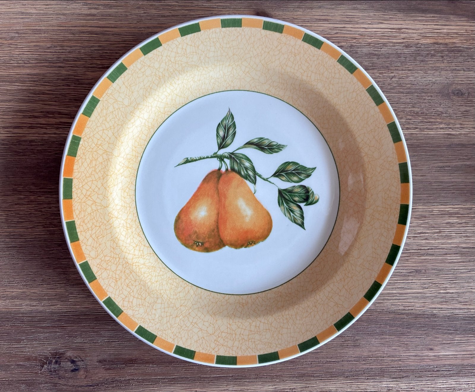 Decoratief Aardewerk bord Churchill Staffordshire Peren, Ophalen of Verzenden