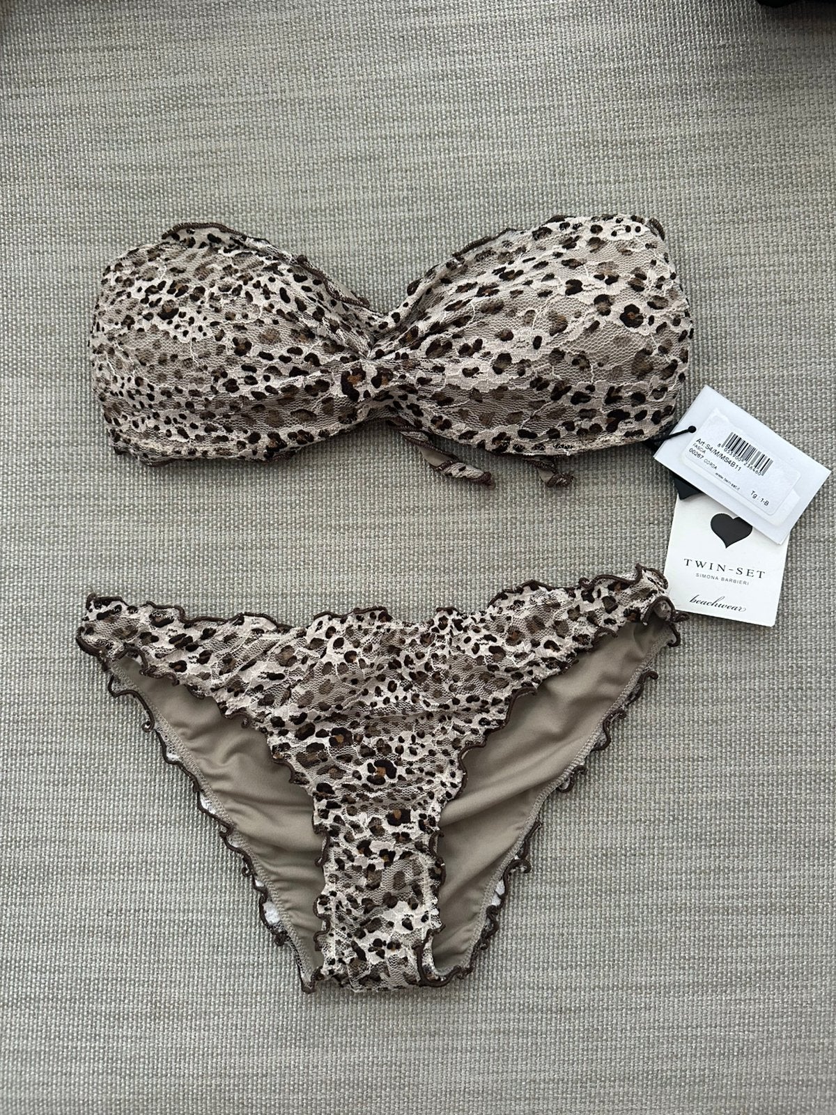 Twin Set Simona Barbieri Corda Bandeau Bikini, Verzenden, Nieuw, Bikini