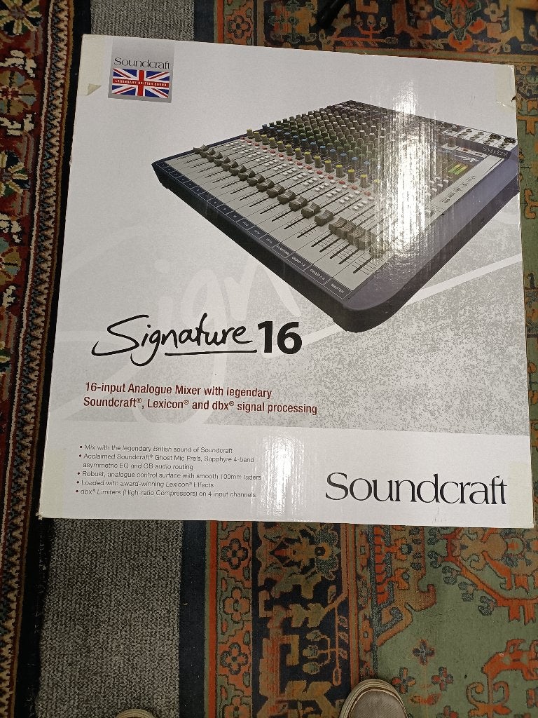 Soundcraft  Signature 16, Ophalen, Zo goed als nieuw, 10 tot 20 kanalen, Microfooningang